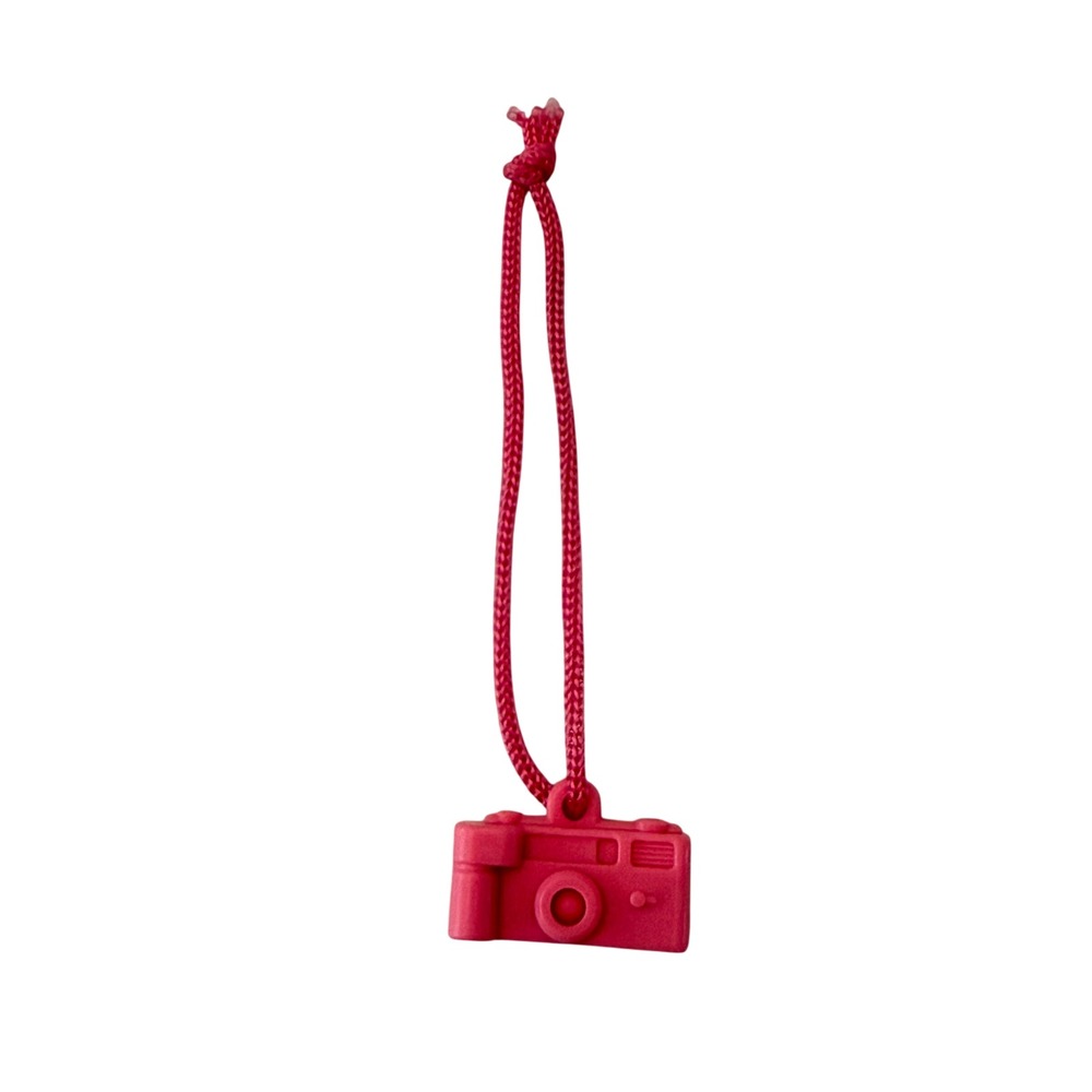 VTG Mattel Barbie 1980s California Dream Hot Pink Camera & Strap Toy Retro Doll